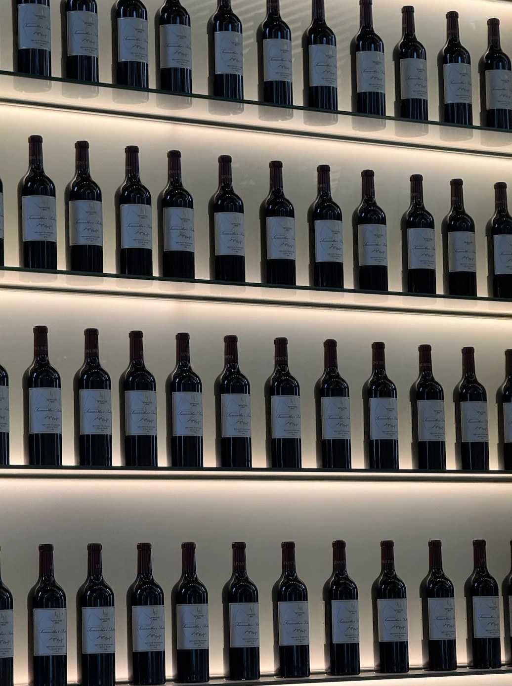 Levantine Hill wine wall